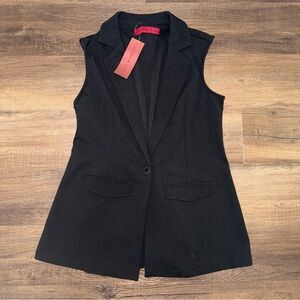 NWT Women’s Love Scarlett Black Long Line Vest